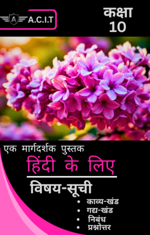 Class 10 Hindi Reference Book SEBA by A.C.I.T